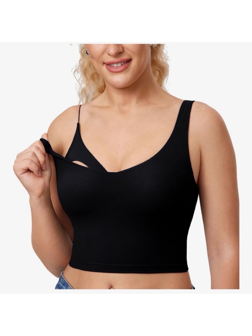 New Momanda Nursing Sports Bra Tank Top Built-In Support